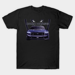 BLUE EMBER dark horse Mustang GT 5.0L V8 coyote engine Performance Car s650 T-Shirt